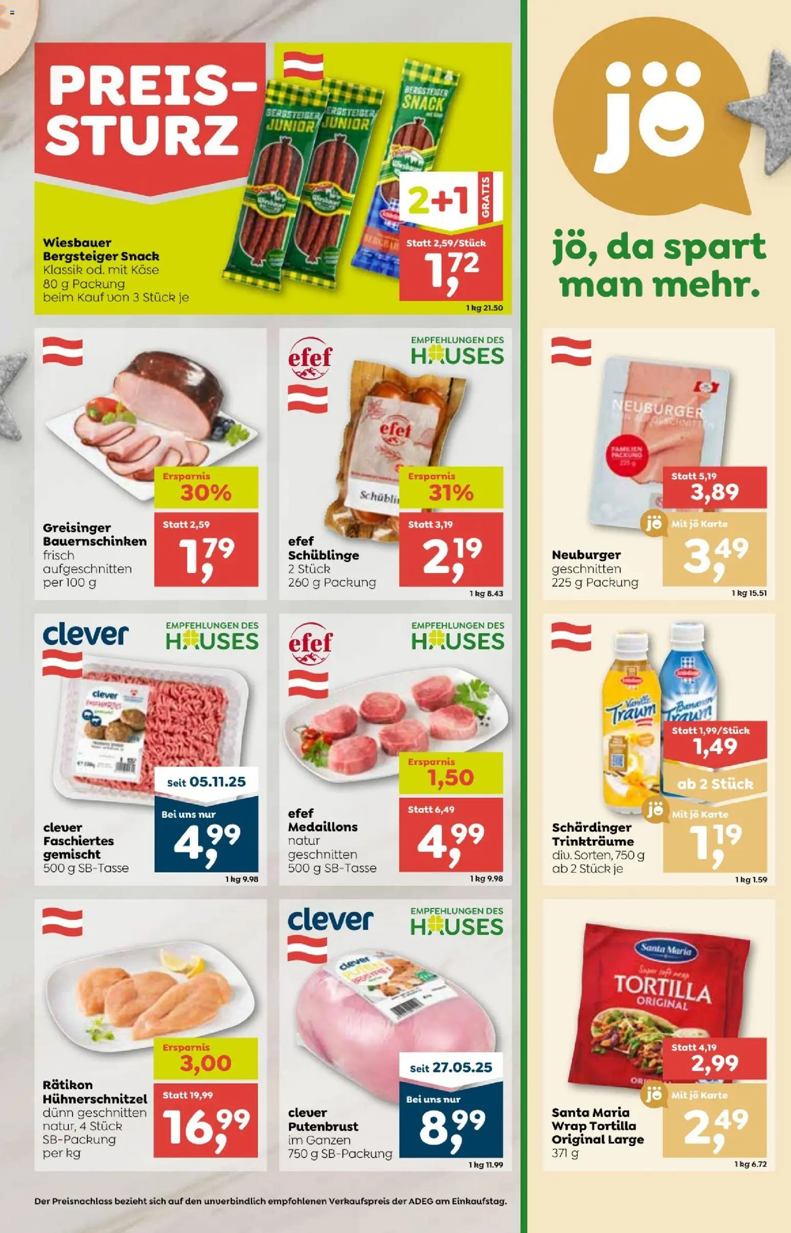 ADEG Vorarlberg gültig ab 27.11.2025 | Seite: 5 | Produkte: Käse