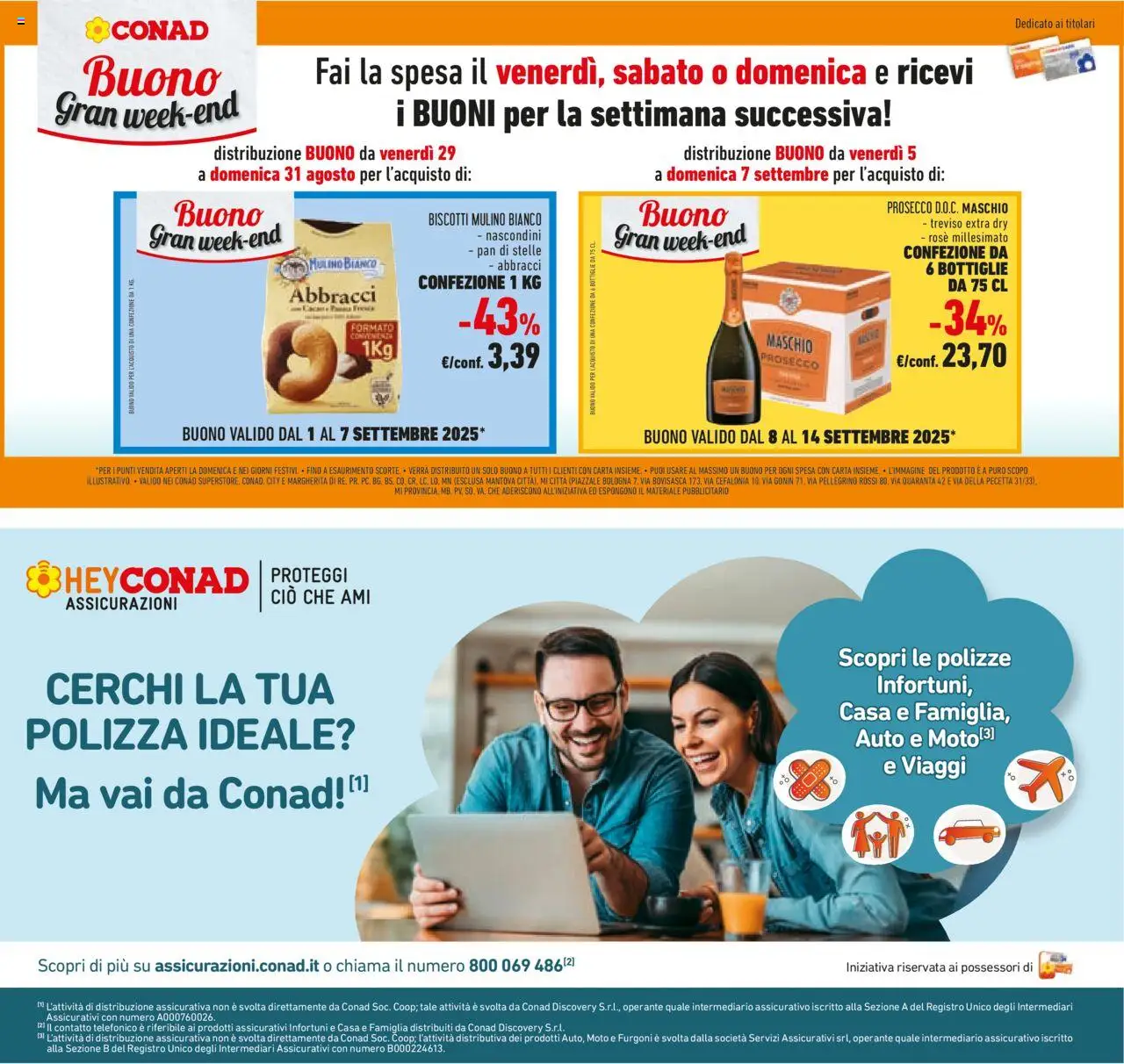Volantino Conad del 27.08.2025 | Pagina: 21 | Prodotti: Biscotti, Prosecco
