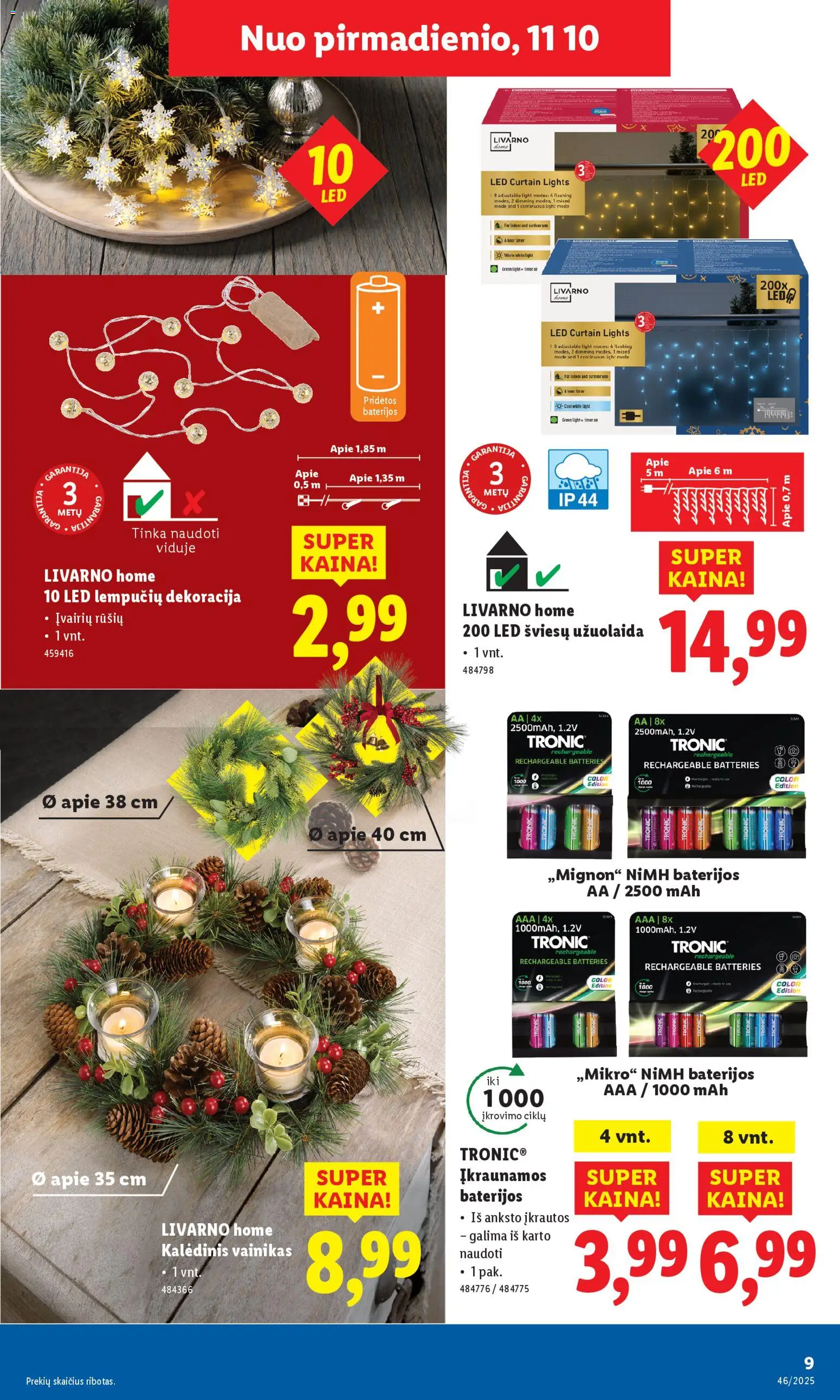 LIDL akcijos nuo 10.11.2025 | Puslapis: 9