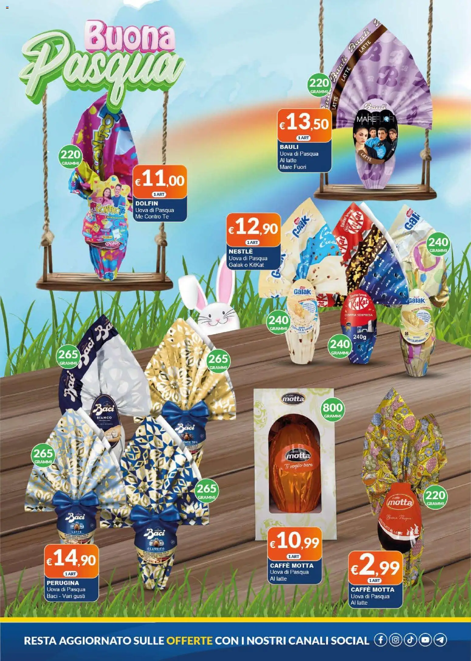 Volantino Mister Risparmio del 02.04.2026 | Pagina: 5 | Prodotti: Uova, Caffè, Tè, Latte