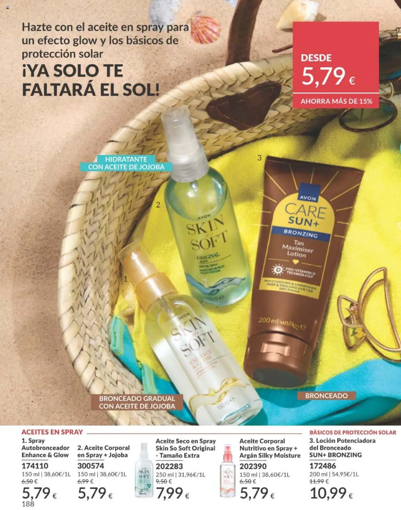 Catálogo AVON campaña 7 │ válido desde el 01.07.2025 | Página: 188 | Productos: Aceite, Té, Aceite de jojoba, Aceite corporal