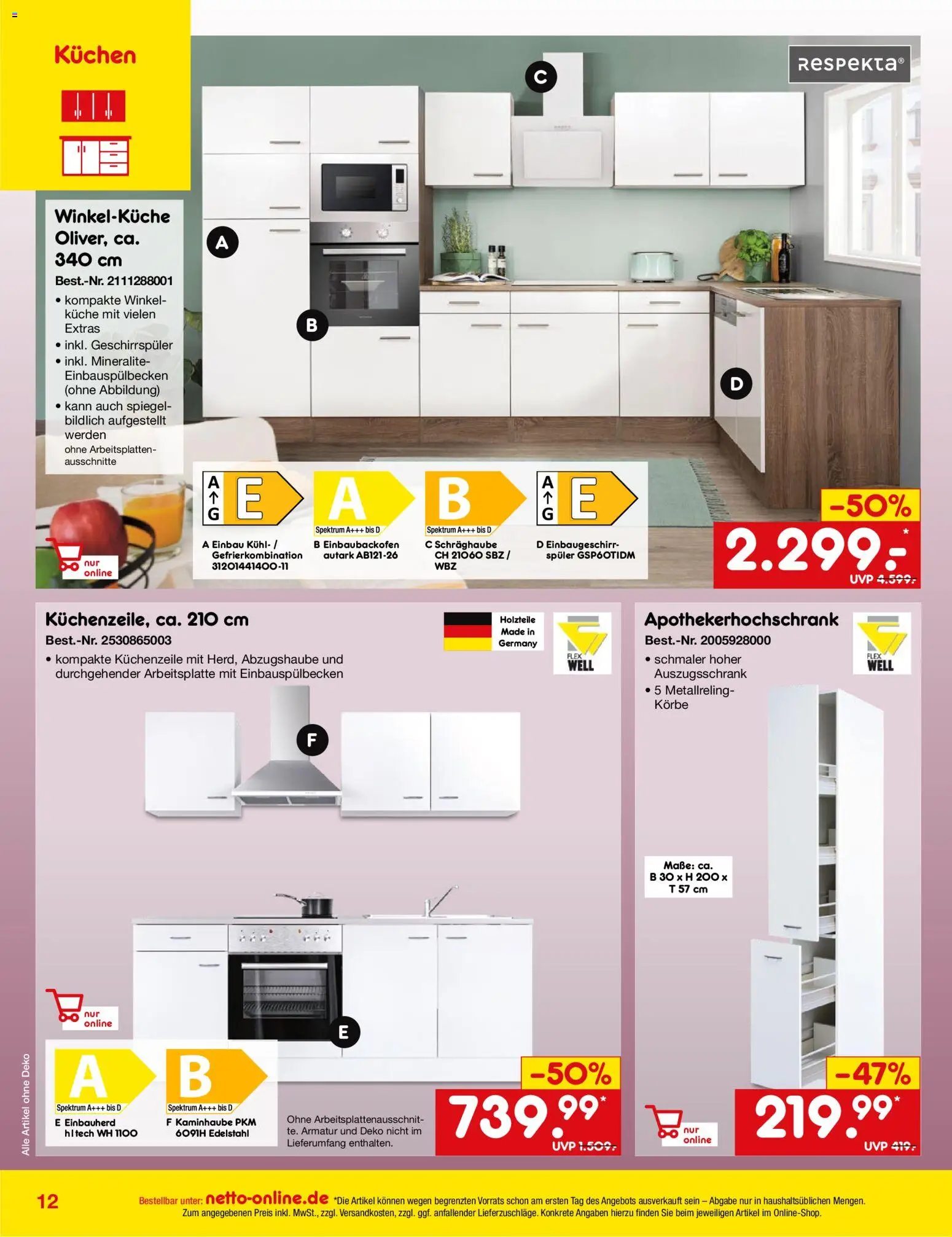 Netto Marken-Discount - Black Friday – gültig ab 01.11.2025 | Seite: 12 | Produkte: Geschirrspüler, Spiegel, Küche, Kuchen