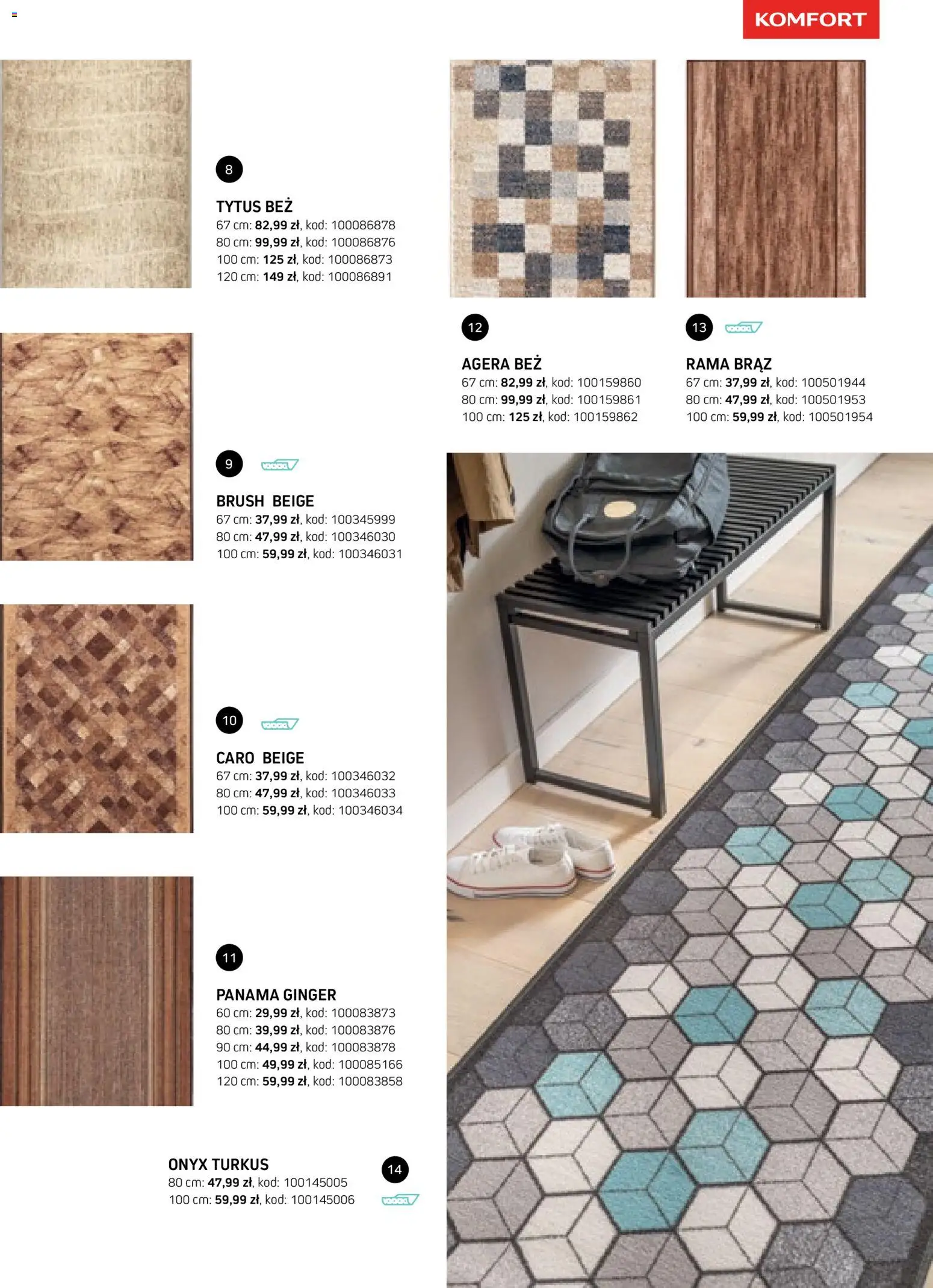 Komfort gazetka - Katalog dywanów od 17.03.2026 | Strona: 95