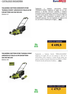 Anteprima del volantino Eurobrico Rasaerba catalogo valido a partire dal 23.07.2025 | Pagina: 25 | Prodotti: Rasaerba, Batteria