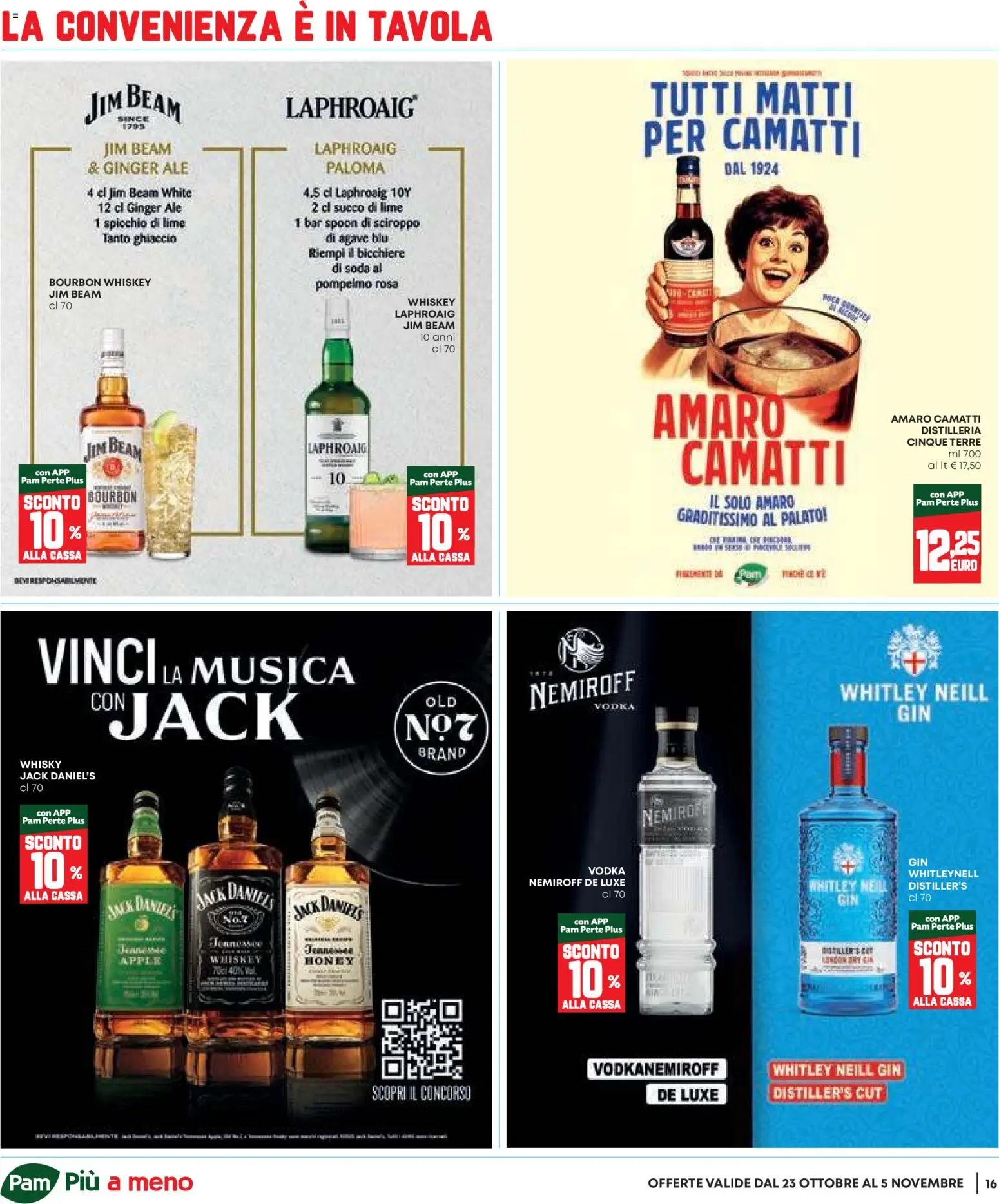 Volantino Panorama del 23.10.2025 | Pagina: 16 | Prodotti: Bourbon, Gin, Whisky, Pompelmo