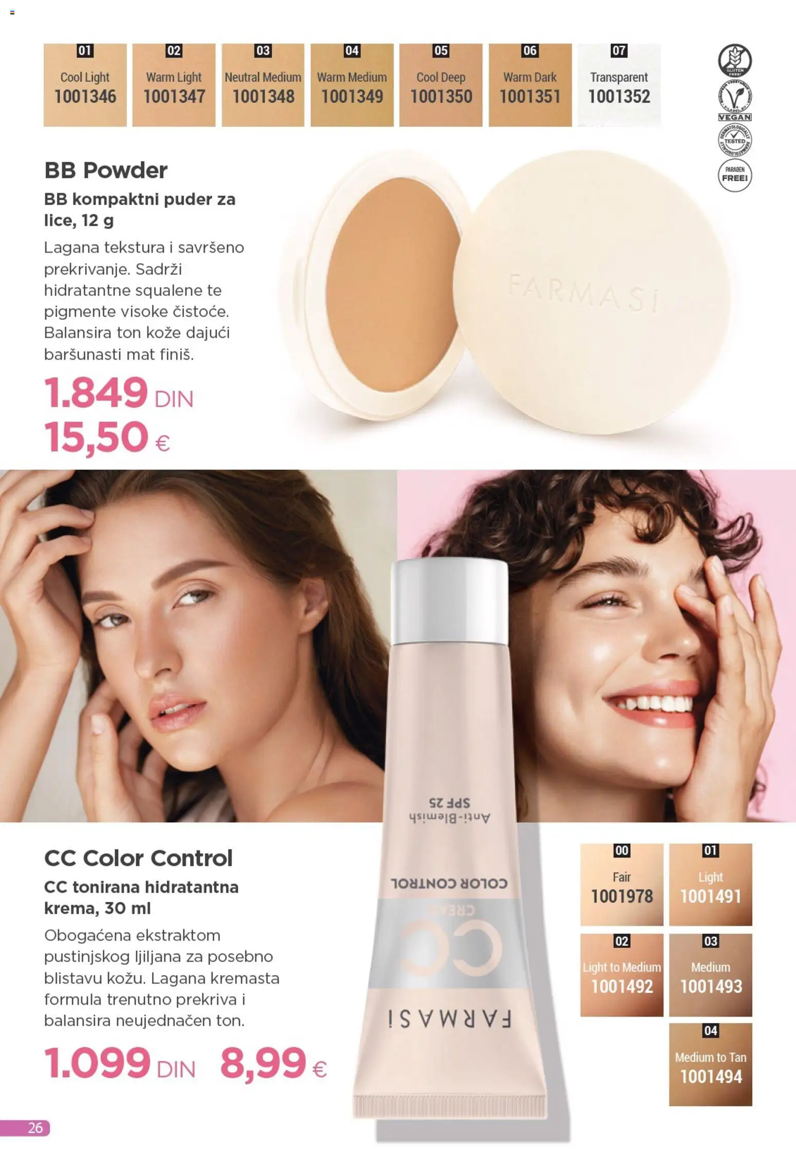 Farmasi katalog - važi od 01.11.2025 | Strana: 26 | Proizvode: Puder