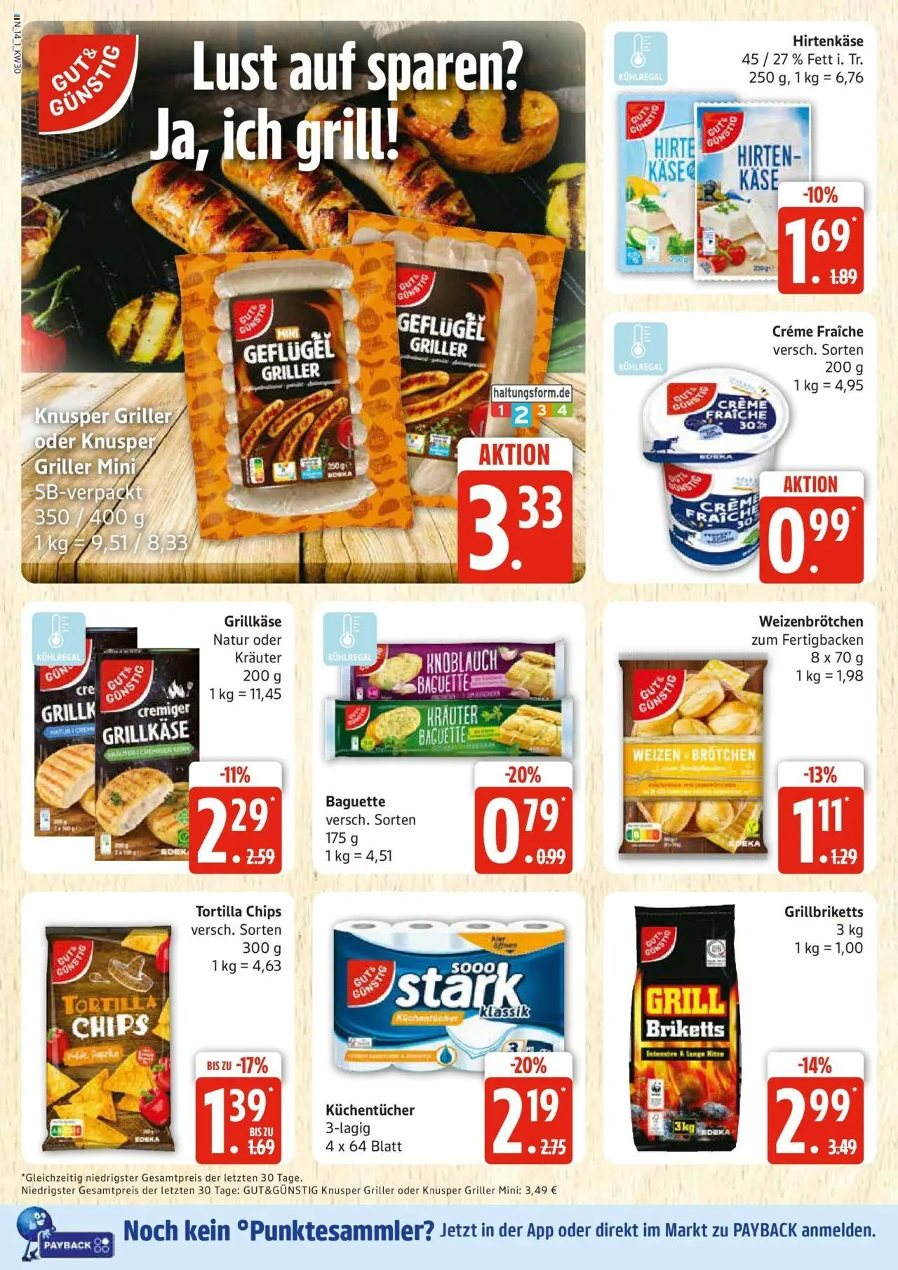 Edeka prospekt Rostock	 - gültig ab dem 20.07.2025 | Seite: 14 | Produkte: Grill, Baguette, Knoblauch, Griller