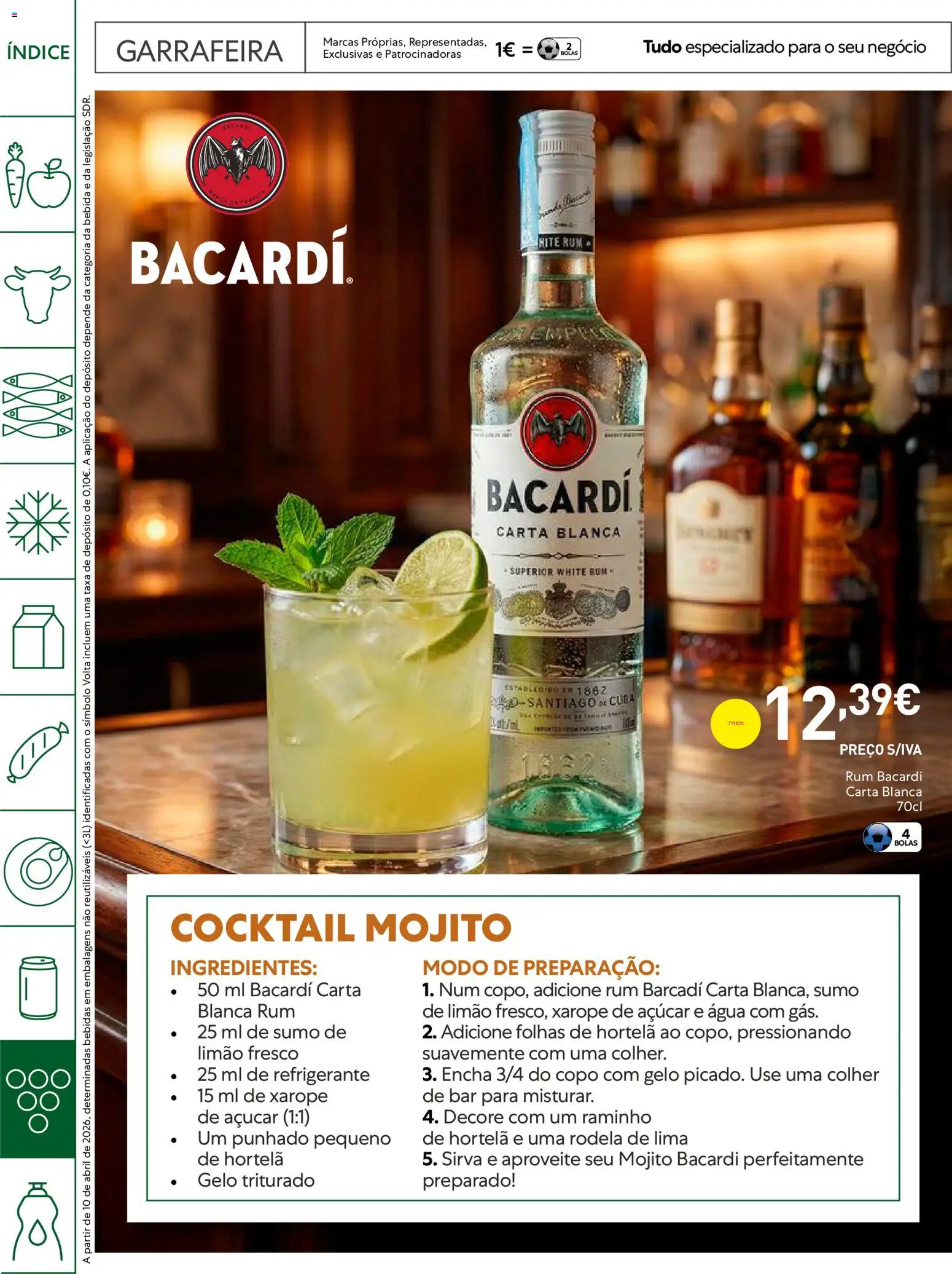 Recheio - Horeca Bons Negócios Madeira │ válido de 14.04.2026 | Página: 30 | Produtos: Agua, Rum, Açúcar, Bebida