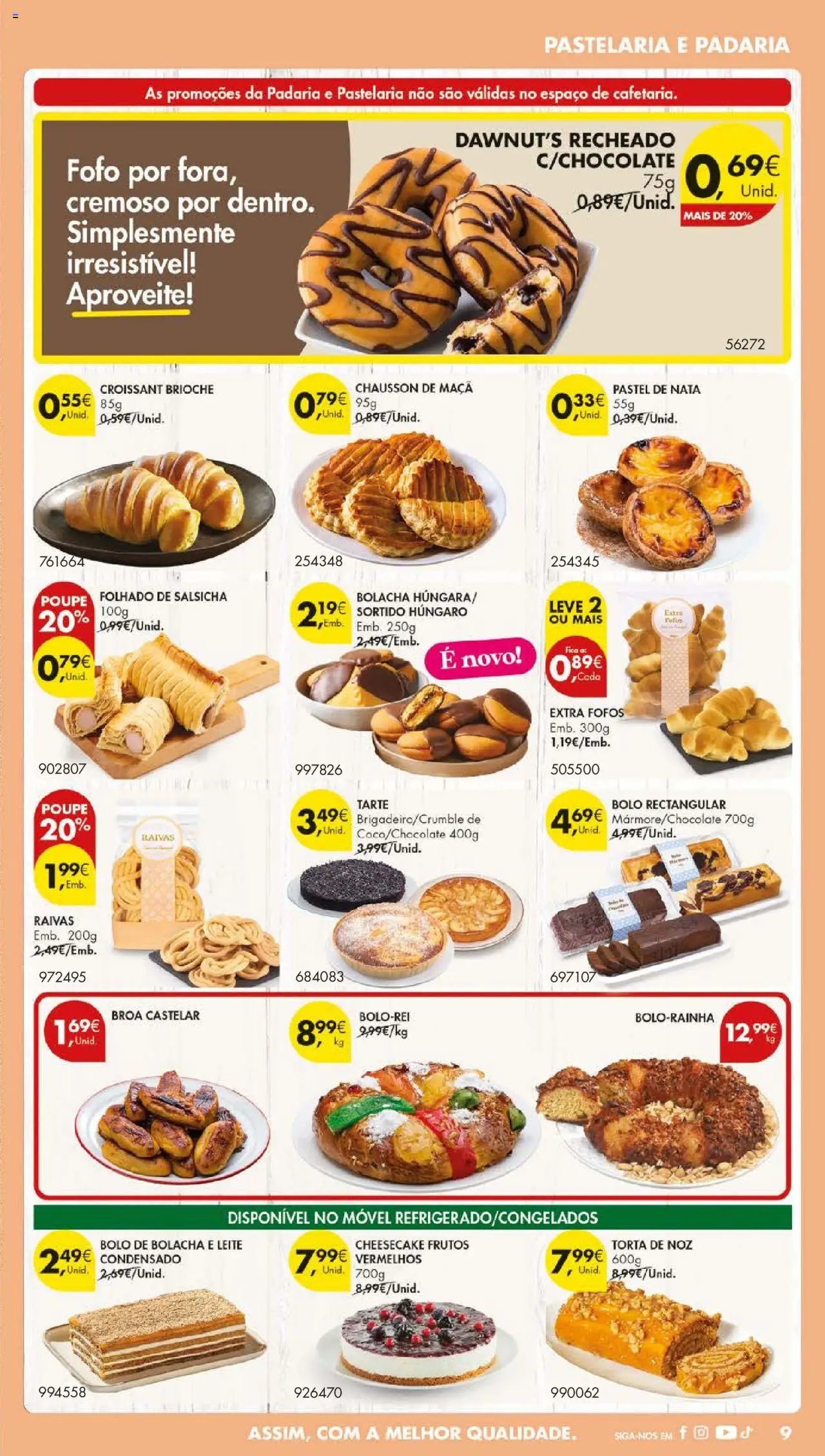 Pingo Doce folheto │ válido de 21.10.2025 | Página: 15 | Produtos: Bolo, Salsicha, Leite, Tarte