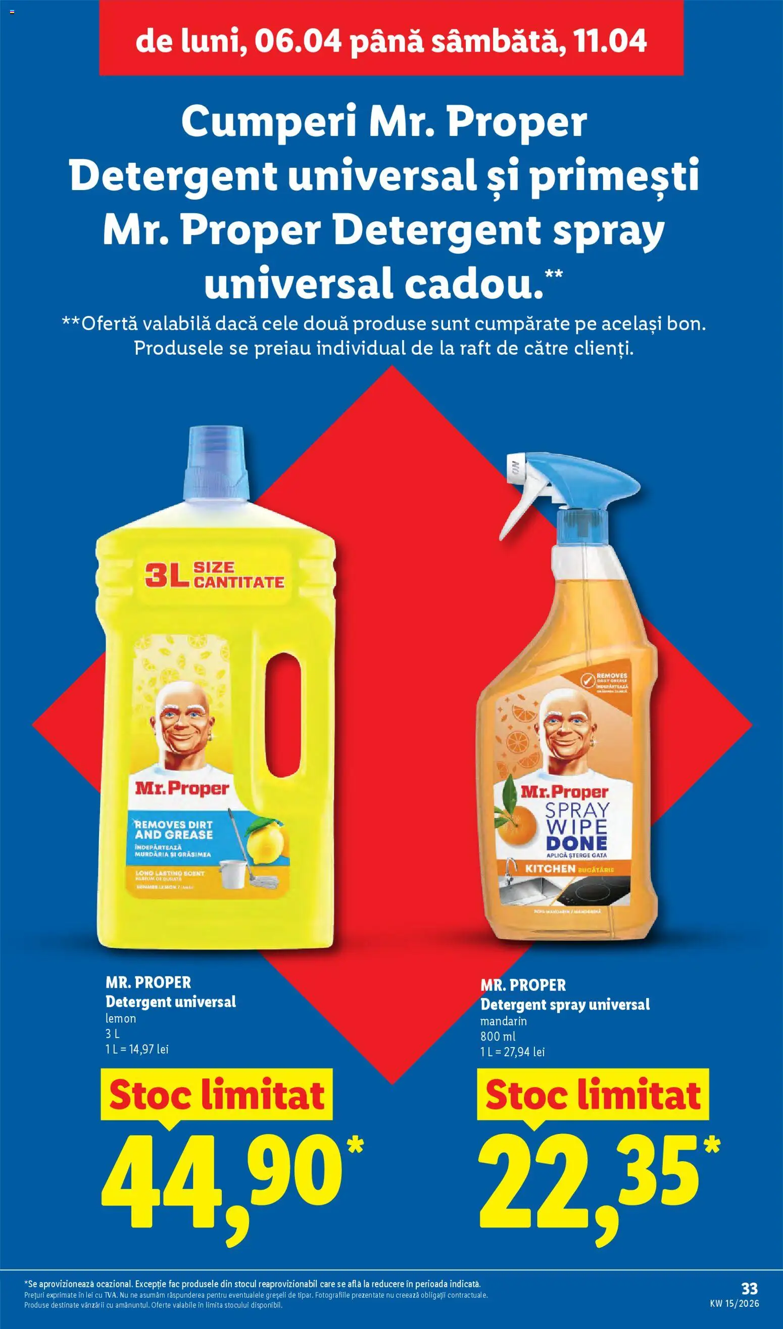 Noul catalog Lidl – valabil de la 06.04.2026 | Pagină: 33 | Produse: Raft, Bucătărie, Detergent