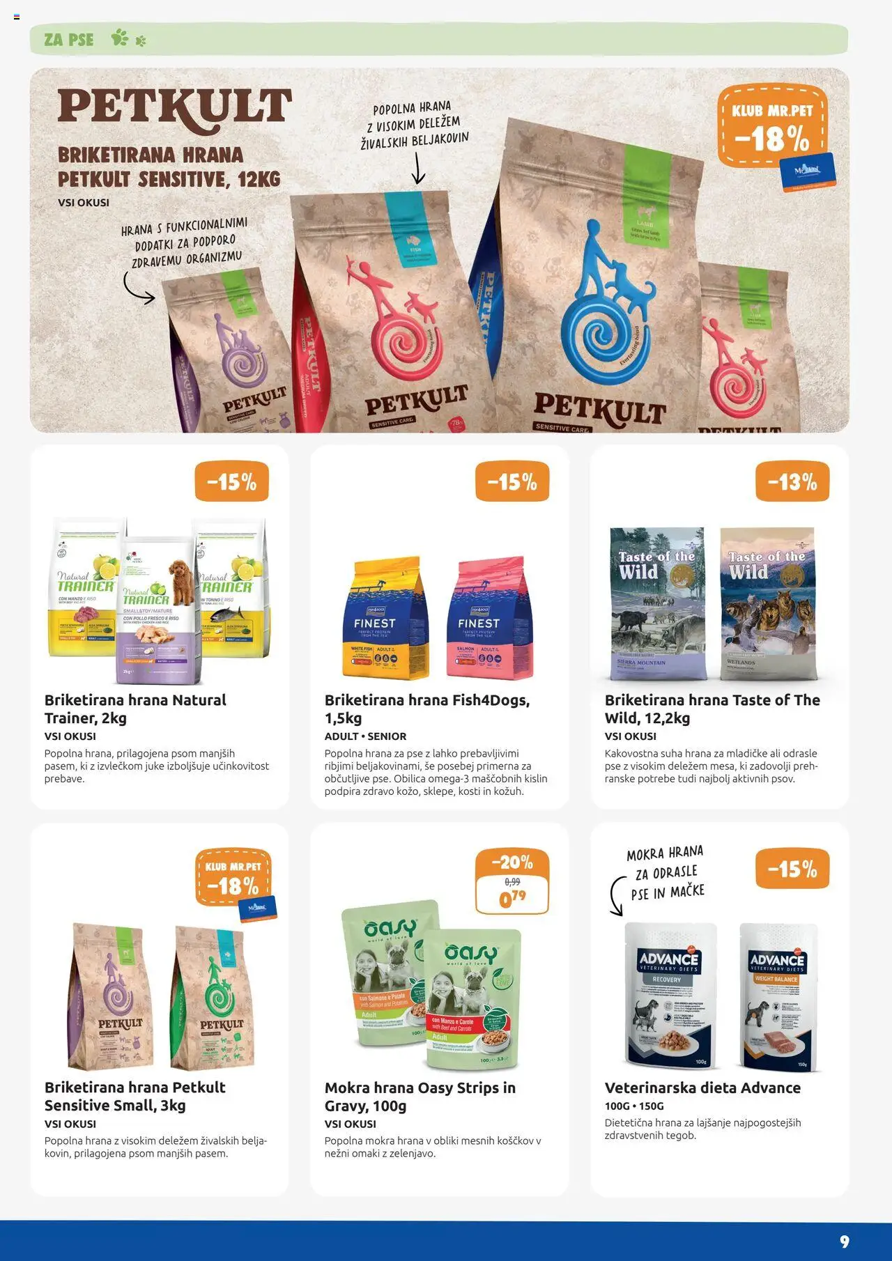 Novi Mr. Pet katalog ponudbe – veljaven od 01.09.2025 | Stran: 8 | Izdelki: Hrana za pse