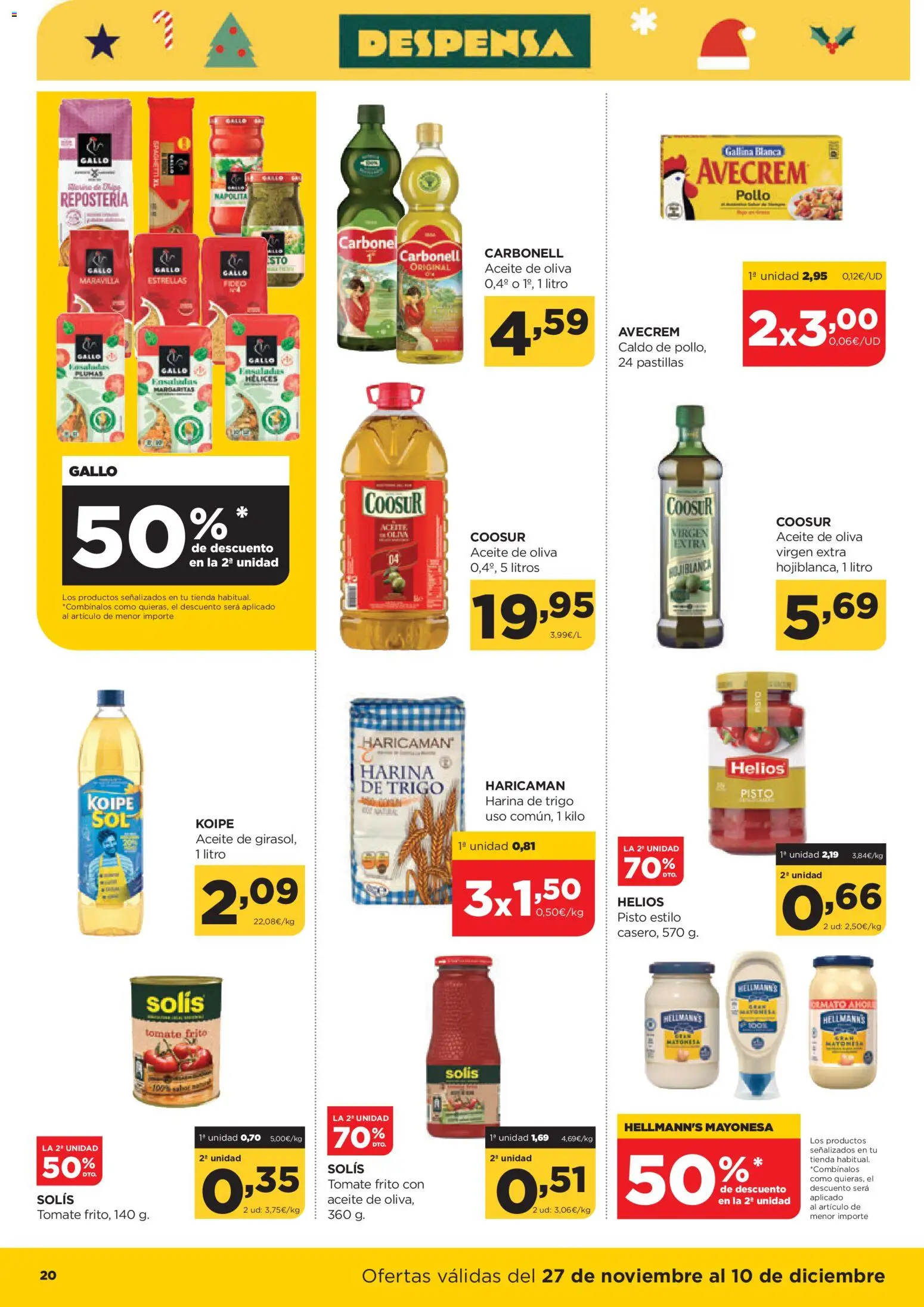 Alimerka folleto Asturias │ válido desde el 27.11.2025 | Página: 20 | Productos: Aceite, Aceite de oliva, Aceite de oliva virgen extra, Οθόνη προβολής