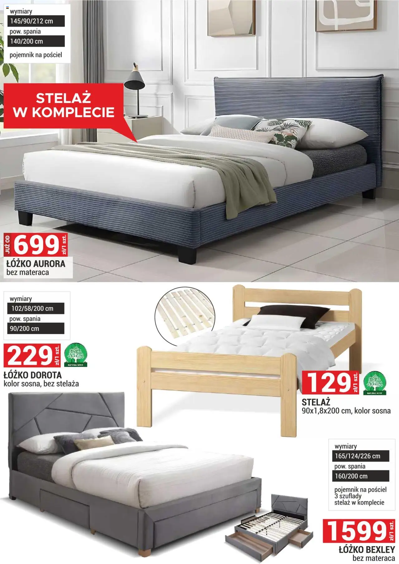 Merkury Market Gazetka - Meble, Wypoczynki, Materace od 01.10.2025 | Strona: 34 | Produkty: Pościel, Łóżko