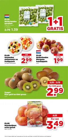 Plus - Folder week 1 - Voorbeeld van een folder van Plus, geldig van 01.01.2026 | Pagina: 5 | Producten: Kan, Kiwi, Mandarijnen, Schaal