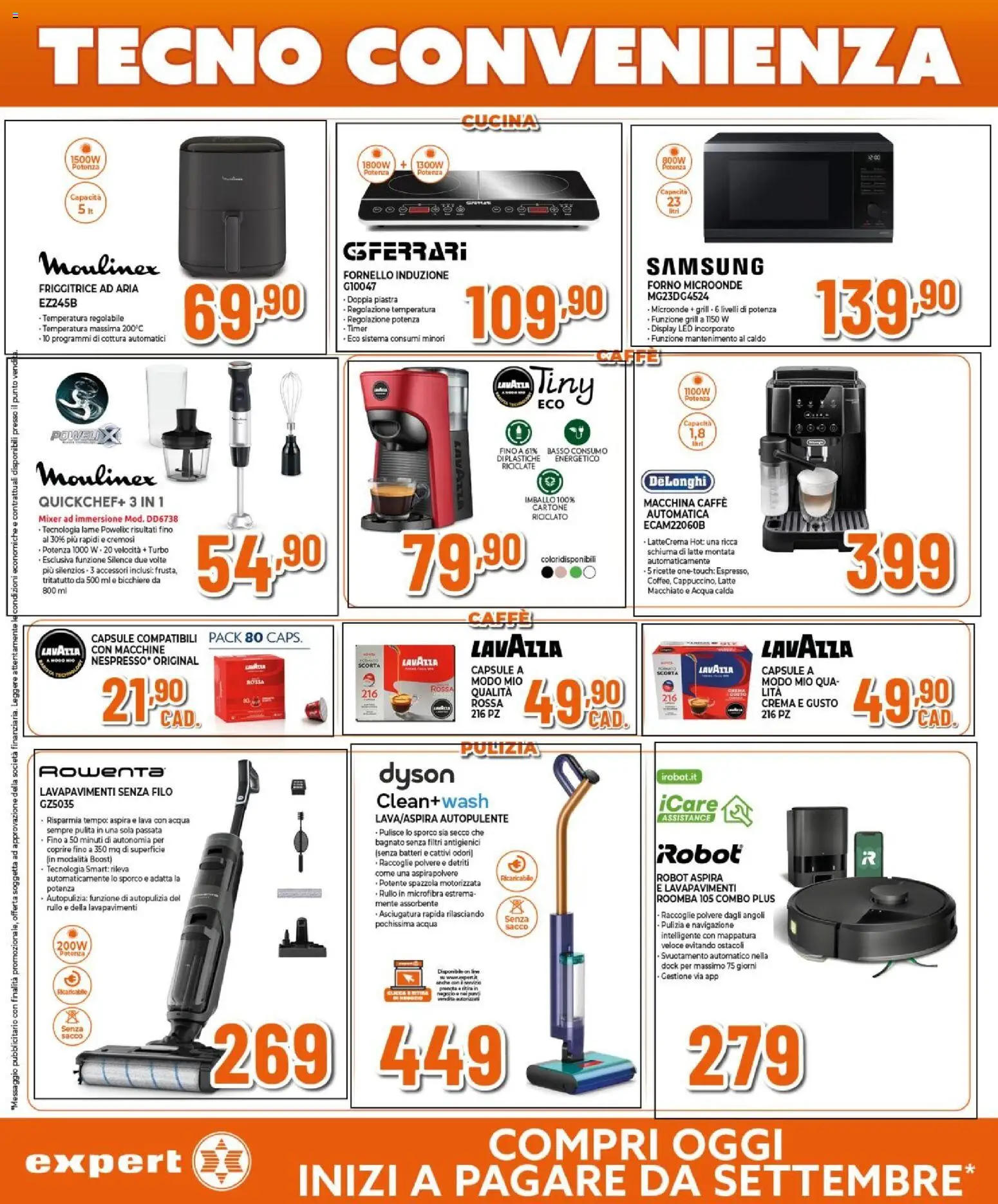 Volantino Expert del 26.03.2026 | Pagina: 22 | Prodotti: Crema, Caffè, Lavazza, Dyson