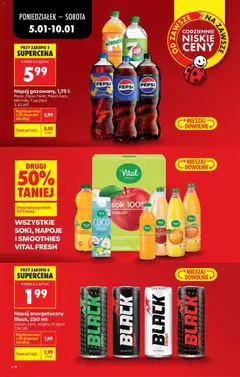 Pogląd oferty "Biedronka gazetka" - ważna od 05.01.2026 | Strona: 14 | Produkty: Mango, Napoje, Pepsi, Banan