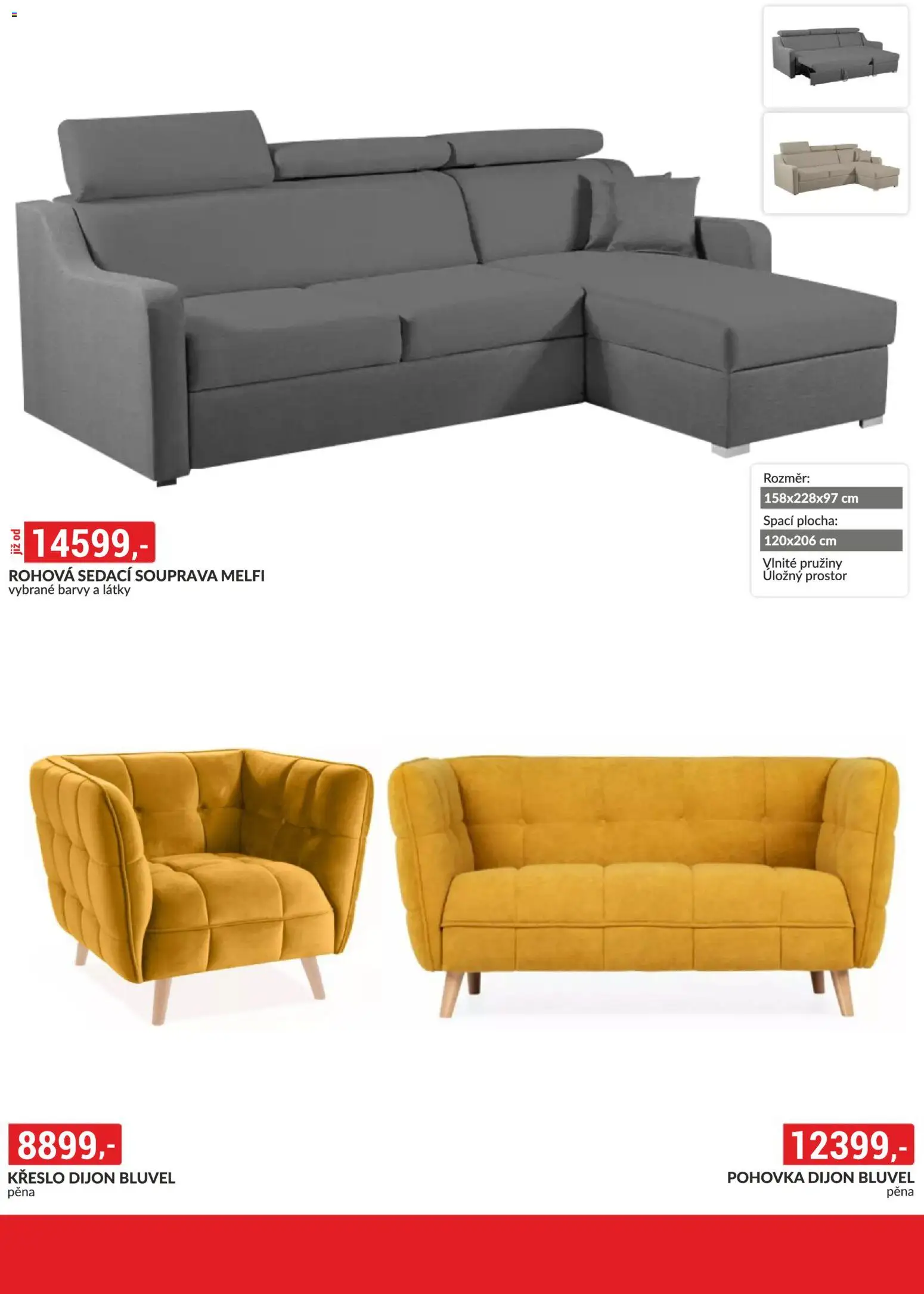 BAUMAX leták - Objevte svět nábytku od 01.04.2026 | Strana: 18 | Produkty: Sedací souprava, Pohovka, Křeslo, Barvy