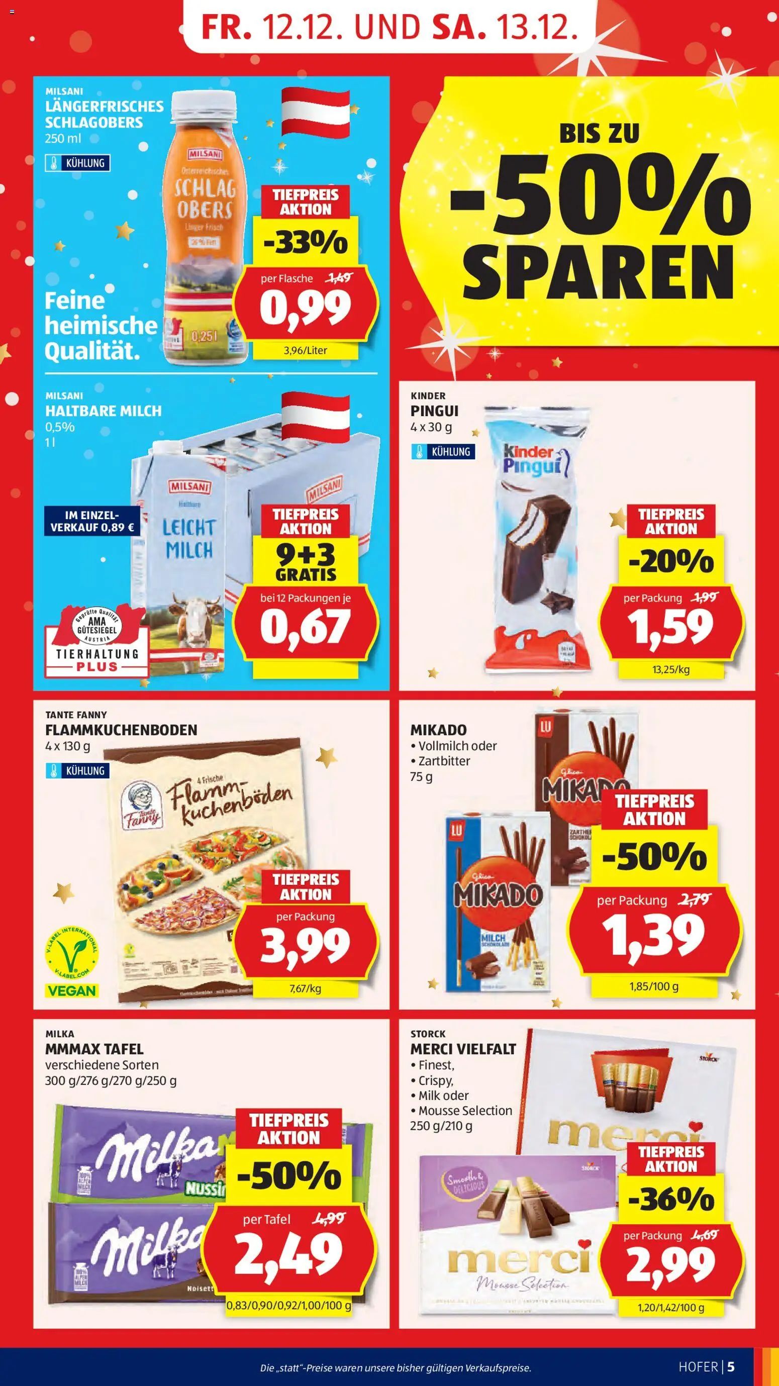 Hofer Flugblatt gültig ab 12.12.2025 | Seite: 7 | Produkte: Milch