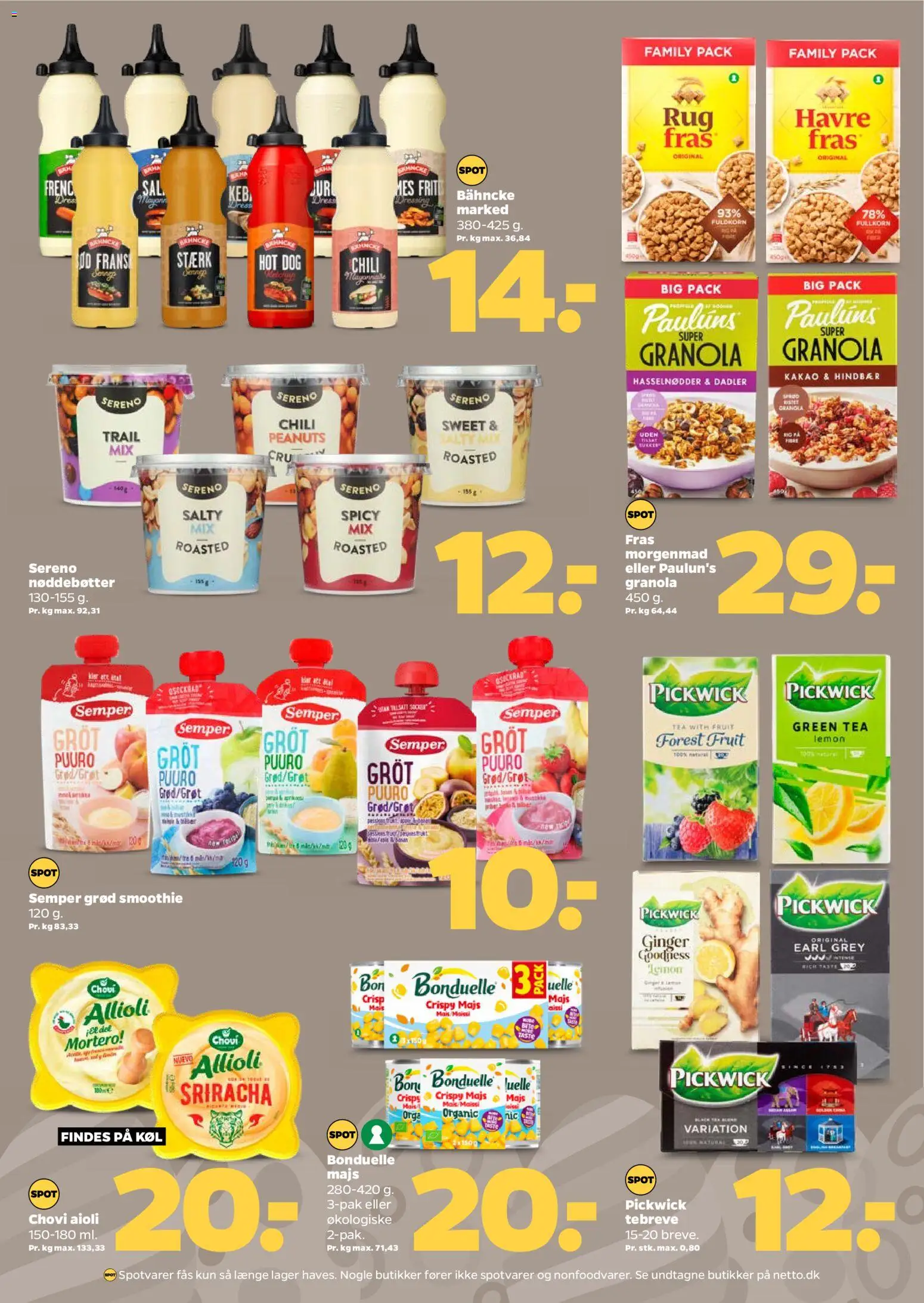 Netto tilbudsavis – gyldig fra 21.03.2026 | Side: 23 | Produkter: Peanuts, Dressing, Kakao, Hasselnødder