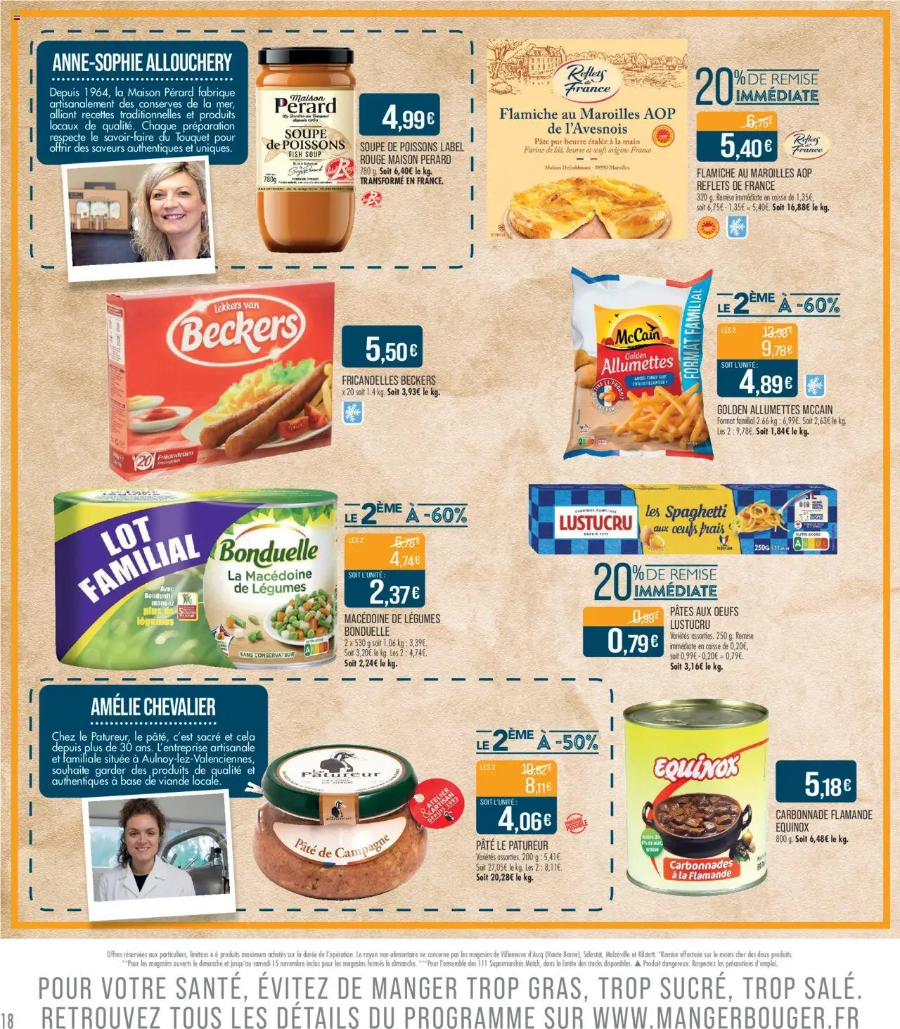 {H1} | Page: 18 | Produits: Farine, Beurre, Viande, Pâtes