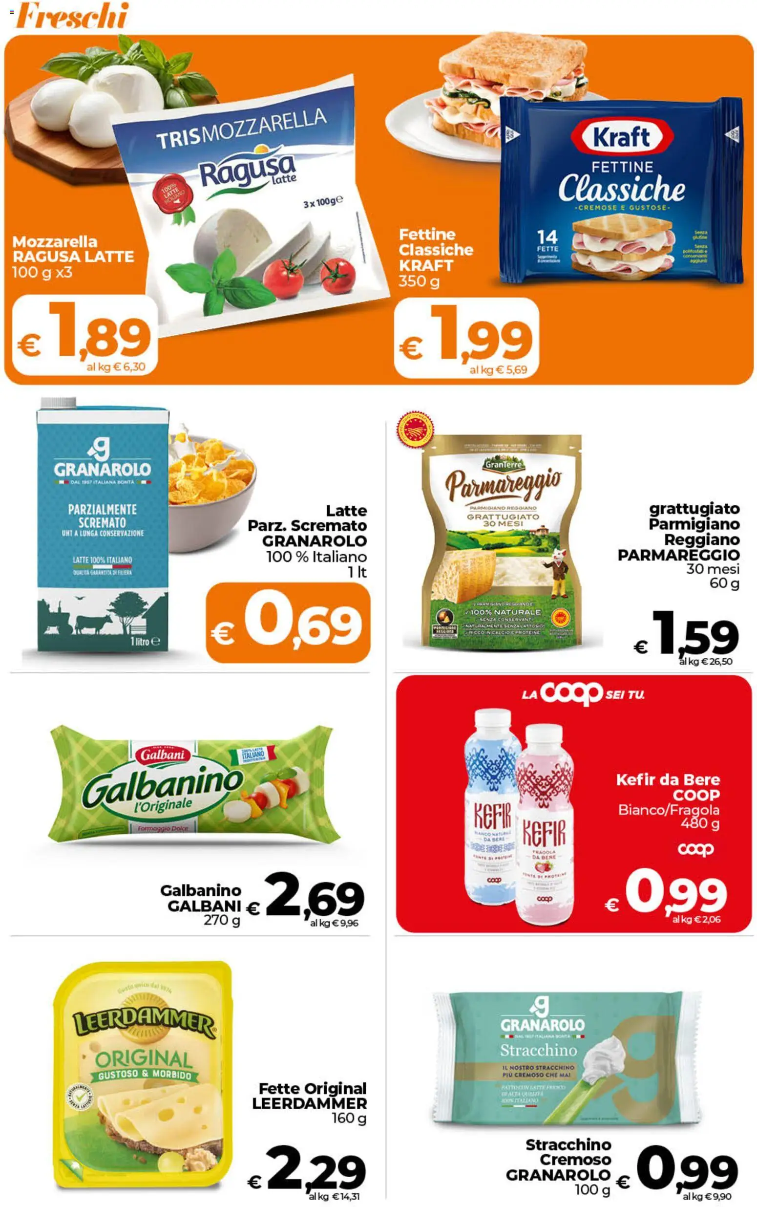 Volantino Ipercoop del 07.04.2026 | Pagina: 17 | Prodotti: Mozzarella, Latte, Formaggio, Parmigiano reggiano