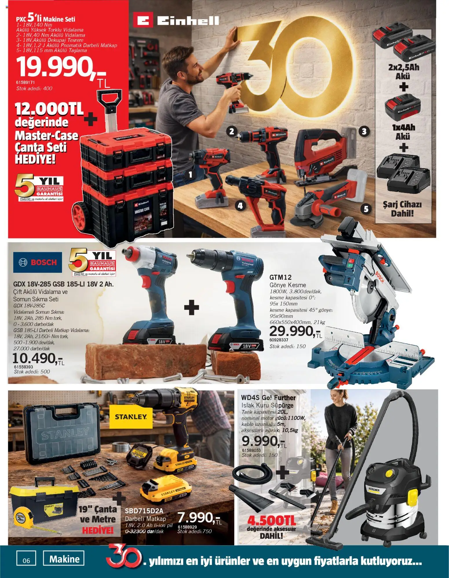 Bauhaus Katalog - 18.04.2026 tarihinden itibaren geçerlidir | Sayfa: 6 | Ürünler: Pil, Somun, Kablo, Ağırlık