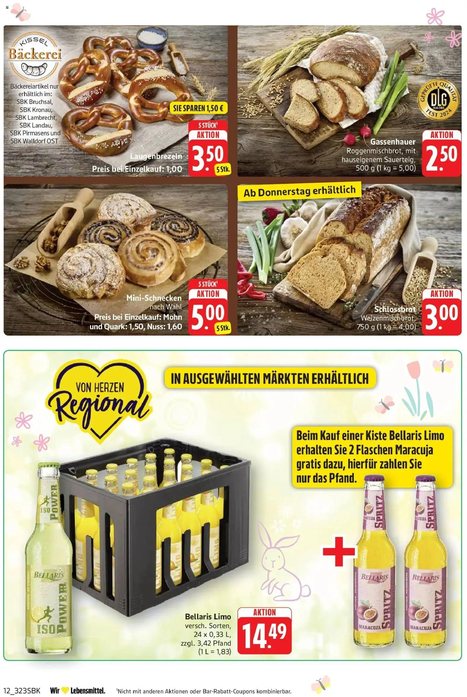 Edeka prospekt Pirmasens	 – gültig ab 23.03.2026 | Seite: 12 | Produkte: Bäckerei, Quark