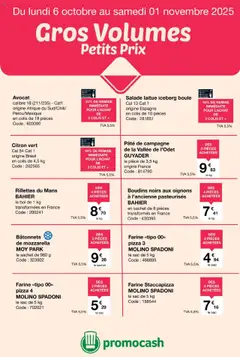 Promocash - Prévisualisation de Promocash Catalogue gros volumes petits prix valide à partir de 06.10.2025