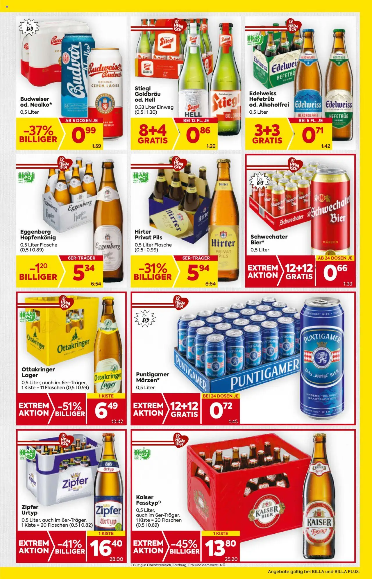 Billa AT akciós ujság - amely érvényes a következő dátumtól: 31.07.2025 | Oldal: 17 | Termékek: Budweiser