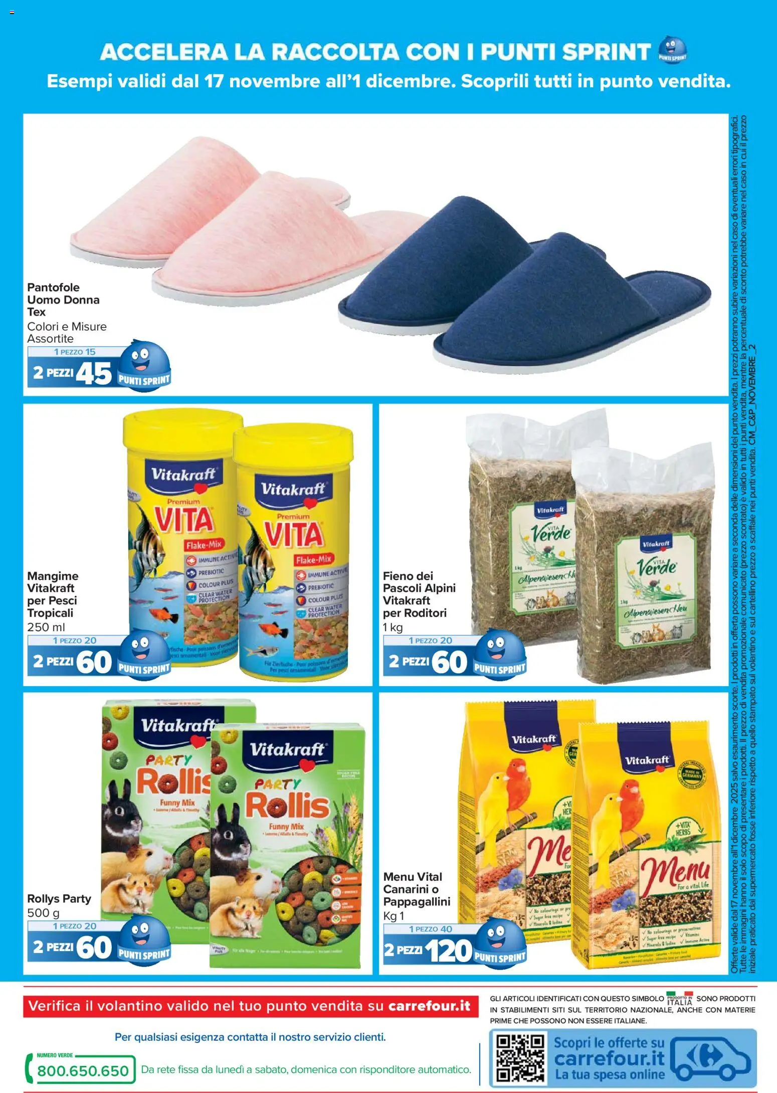 Volantino Carrefour del 17.11.2025 | Pagina: 20 | Prodotti: Pantofole, Scaffale
