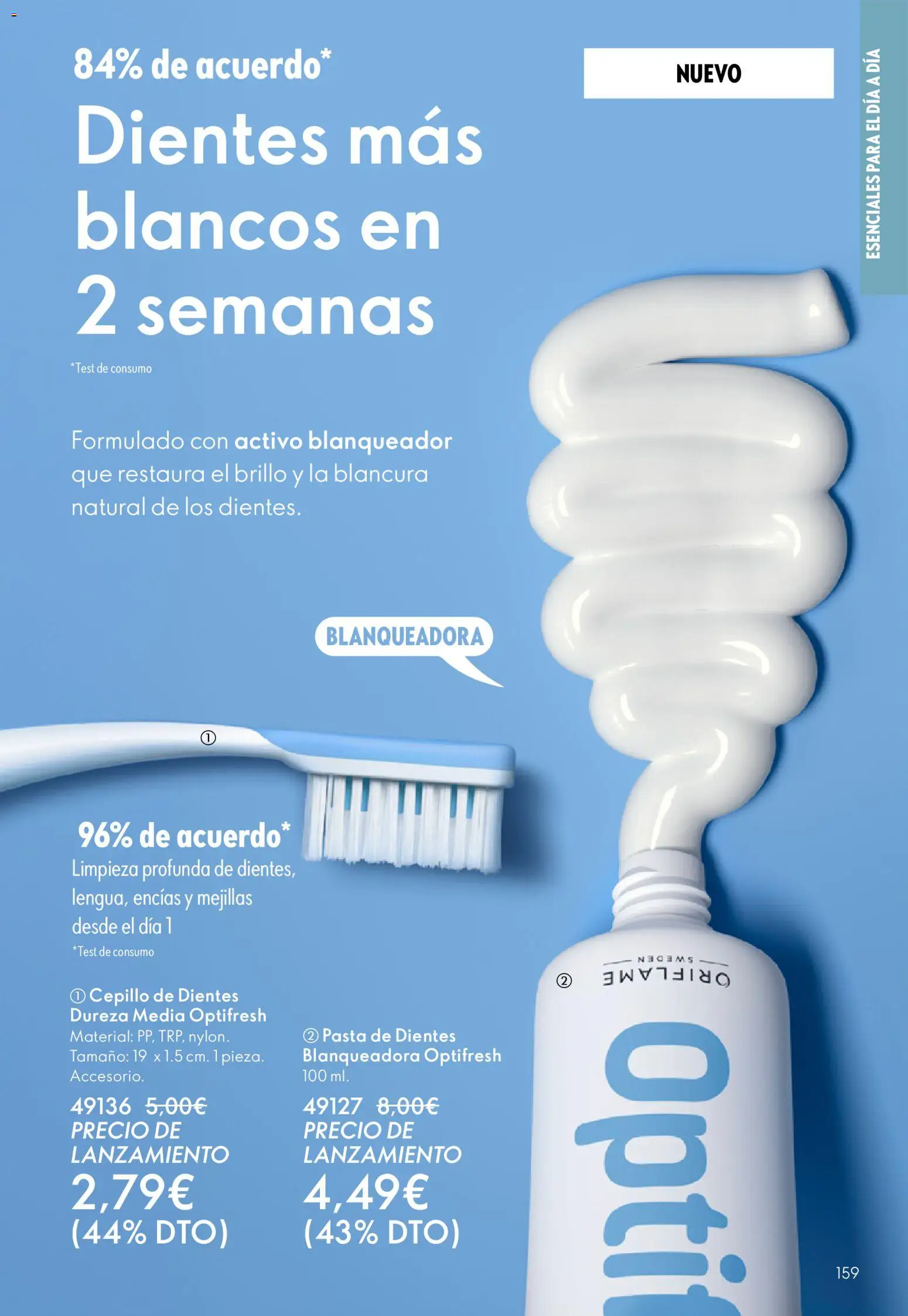 Oriflame - Catálogo Campaña 1 │ válido desde el 31.12.2025 | Página: 159 | Productos: Cepillo, Cepillo de dientes, Pasta, Δαμάσκηνο