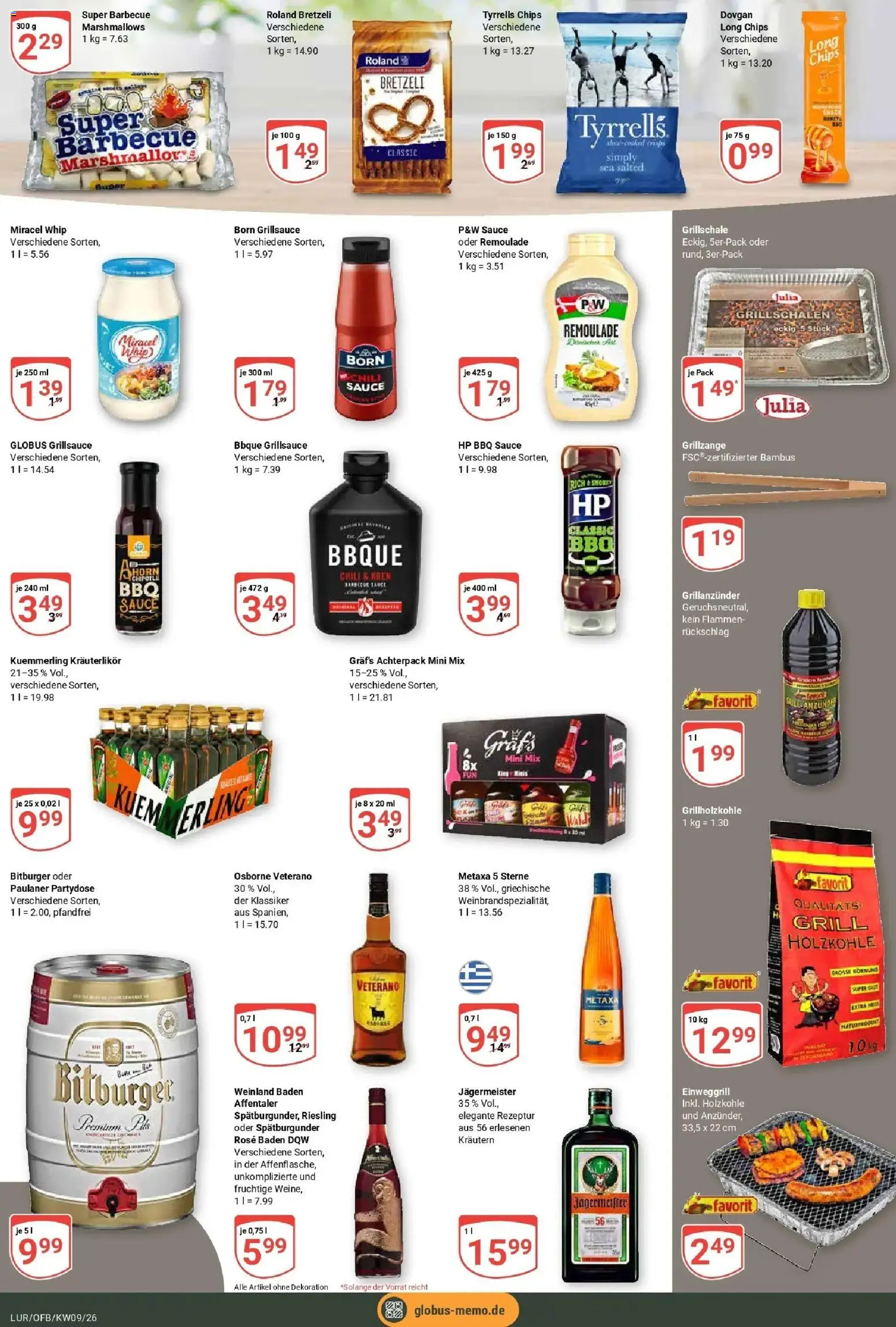 Globus Prospekt Hamburg – gültig ab 23.02.2026 | Seite: 9 | Produkte: Bitburger, Osborne, Kuemmerling, Chili