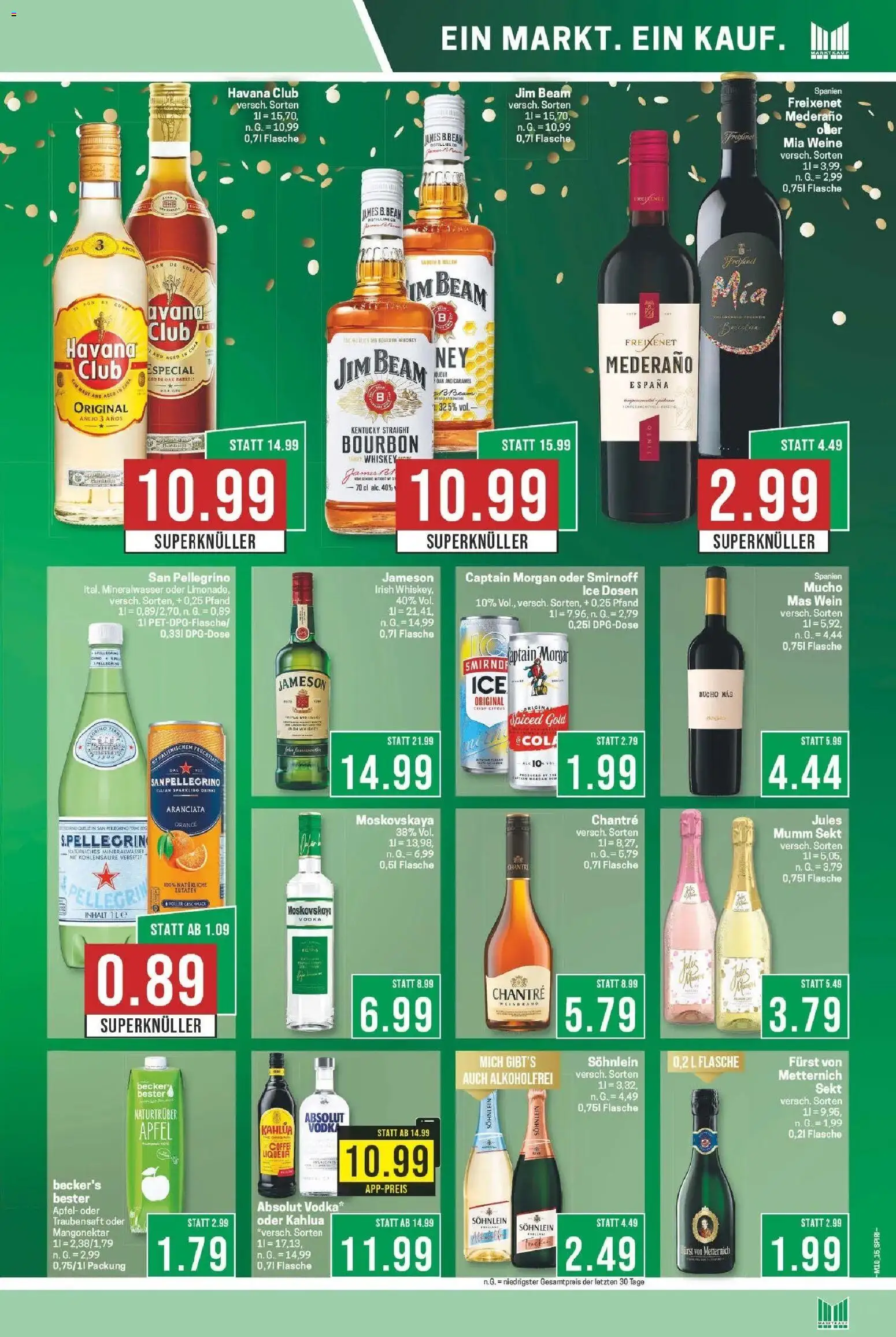 Marktkauf Wochenangebote Bad Salzuflen  – gültig ab 02.03.2026 | Seite: 15 | Produkte: Freixenet, Freixenet mederano, Jameson, Smirnoff